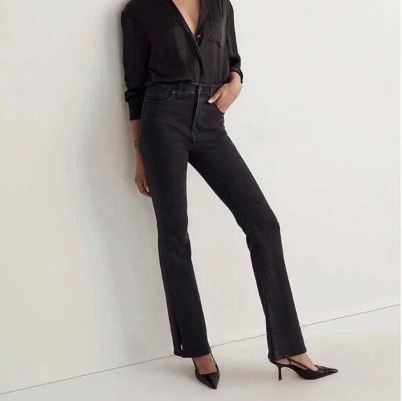 Madewell Denim - Madewell Roadtripper Skinny Flare Black Jeans Size 27